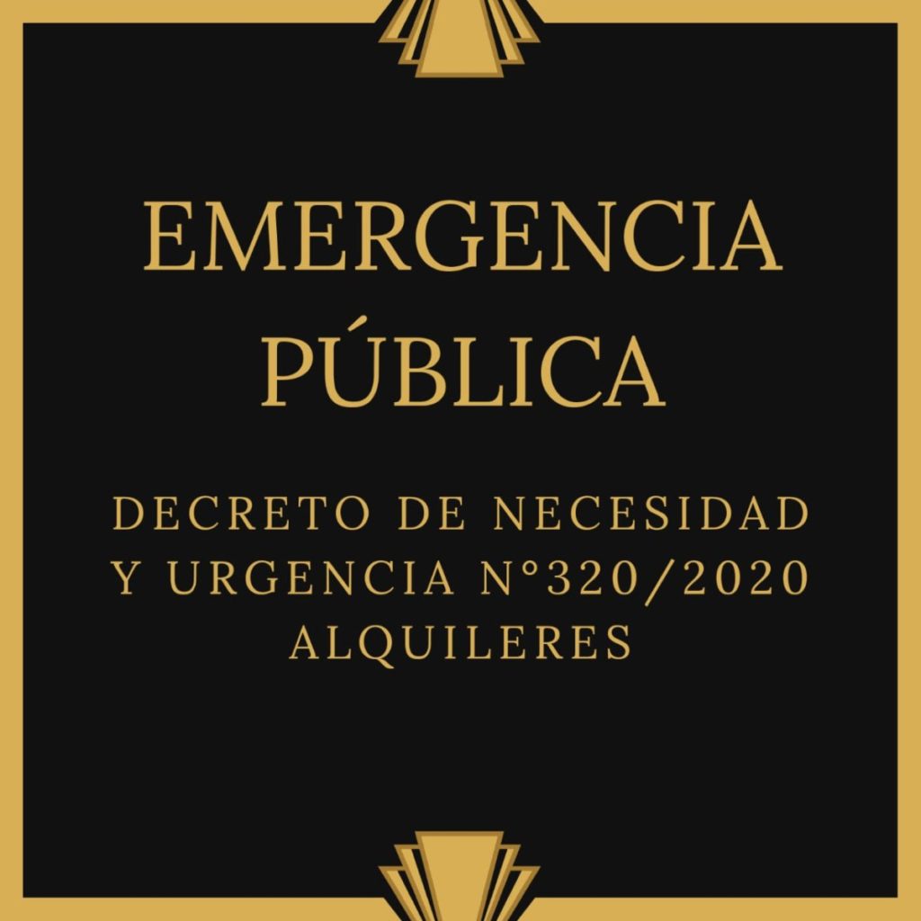 Decreto de necesidad y urgencia.